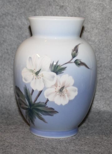 Vase med hvide blomster 