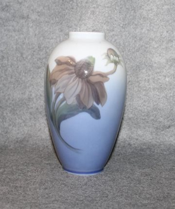 Vase med motiv af blomst