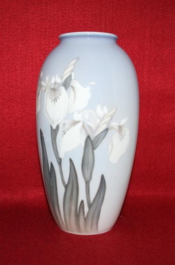 Stor vase med Blomstermotiv