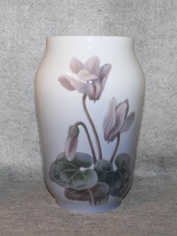 Stor Vase med blomstermotiv 