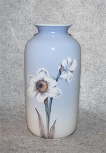 Vase med blomster motiv 