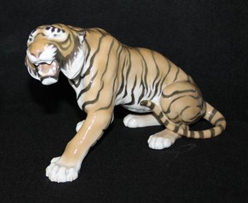 Stor figur af Snerrende tiger 