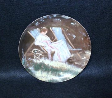 Kunstneren  hustru i haven