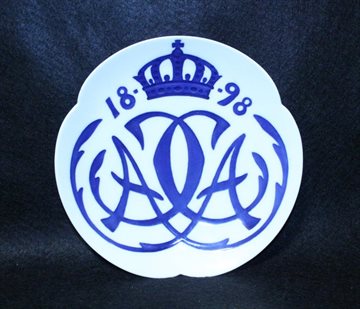 Royal Copenhagen Mindeplatte fra 1898