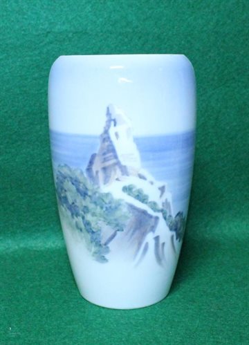 Vase med motiv fra Møns klint