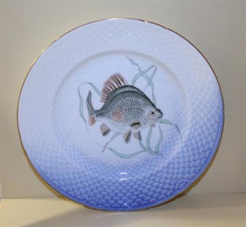 Mågestel med guldkant, Fisketallerken 