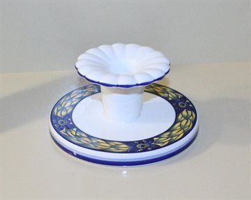 Blå Fasan lysestage