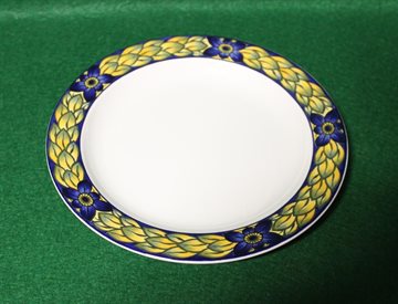 Blå Fasan flad tallerken