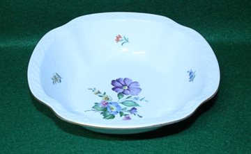 Saksisk Blomst  kantet skål