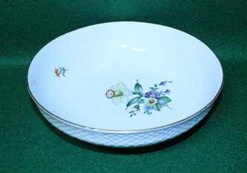 Saksisk Blomst  Stor flot skål 