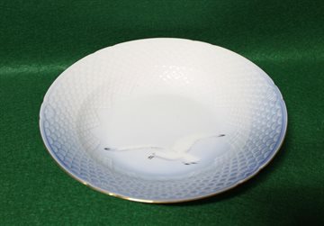 Mågestel med guld Dyb tallerken 