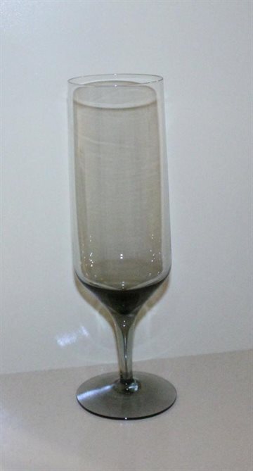 Røgfarvede champagne glas