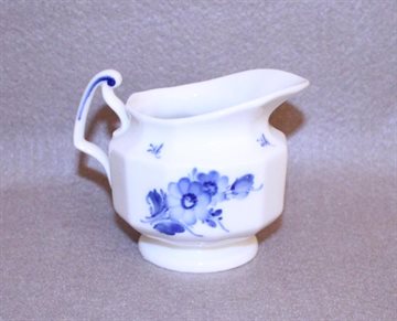  Blå Blomst kantet  flødekande