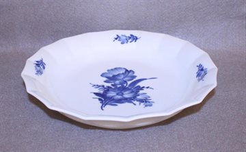 Blå Blomst kantet skål  