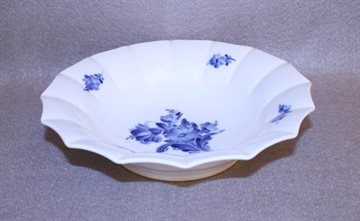 Blå Blomst kantet skål  