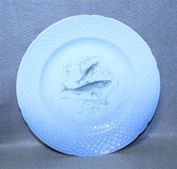 Mågestel med guldkant, Fisketallerken 