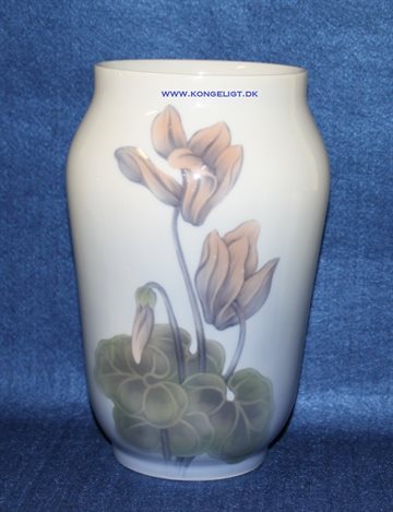 Stor Vase med blomstermotiv