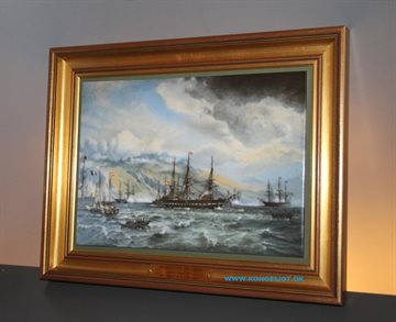 Porcelæns billede af Fregatten Jylland