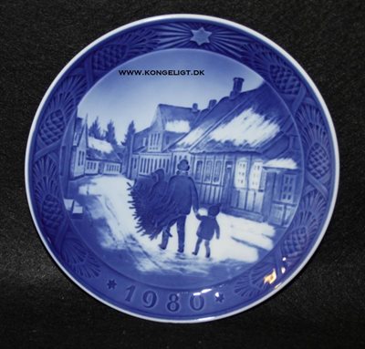 Royal Copenhagen Juleplatte 1980