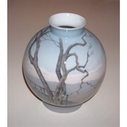 Stor flot rund vase 24cm