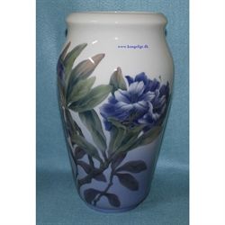 Stor flot vase med blomstermotiv